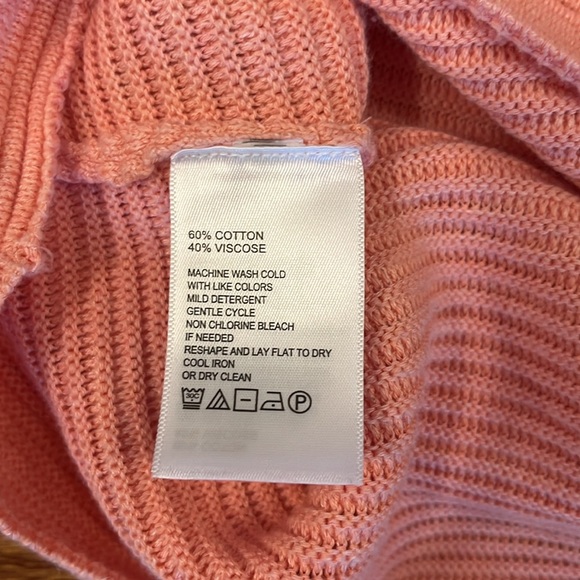 Tommy Bahama Bonita Ottoman Short-Sleeve Sweater in Coral Heather, like new - Picture 6 of 8